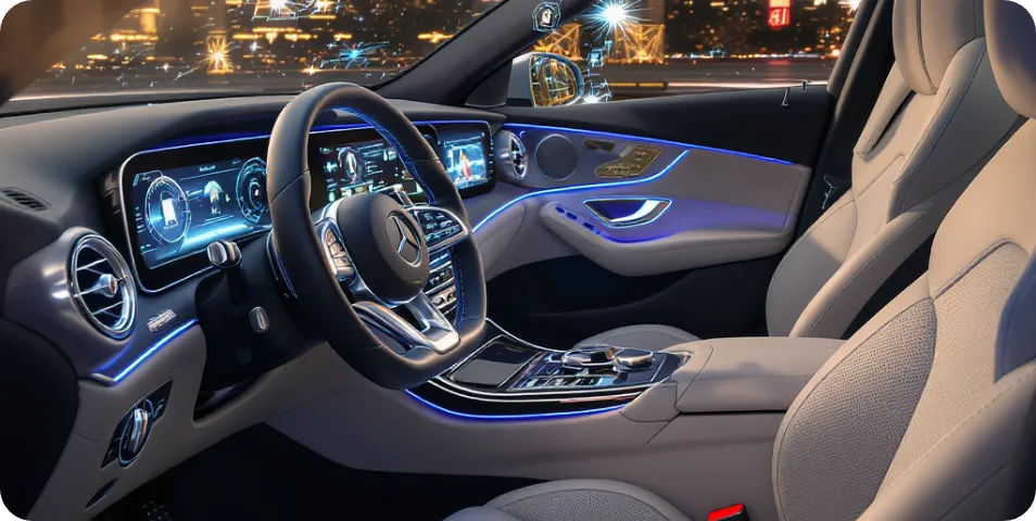 کابین داخلی مرسدس بنز 2025؛ هوش مصنوعی در خدمت راحتی