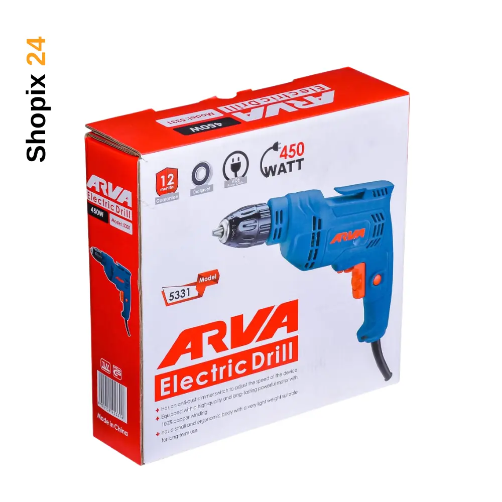دریل برقی آروا مدل 5331 وات 450 - Image 2