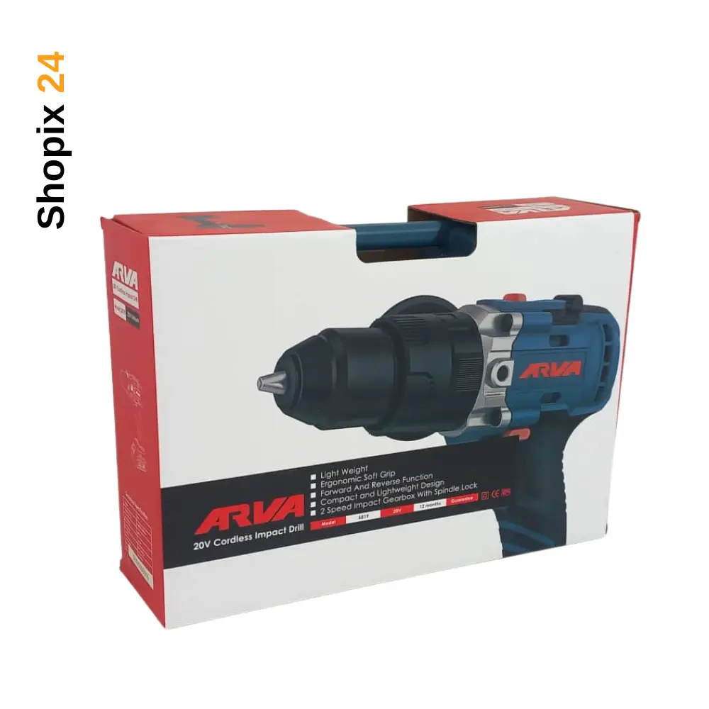 دریل شارژی آروا مدل 5819 براشلس 20 ولت - Image 2