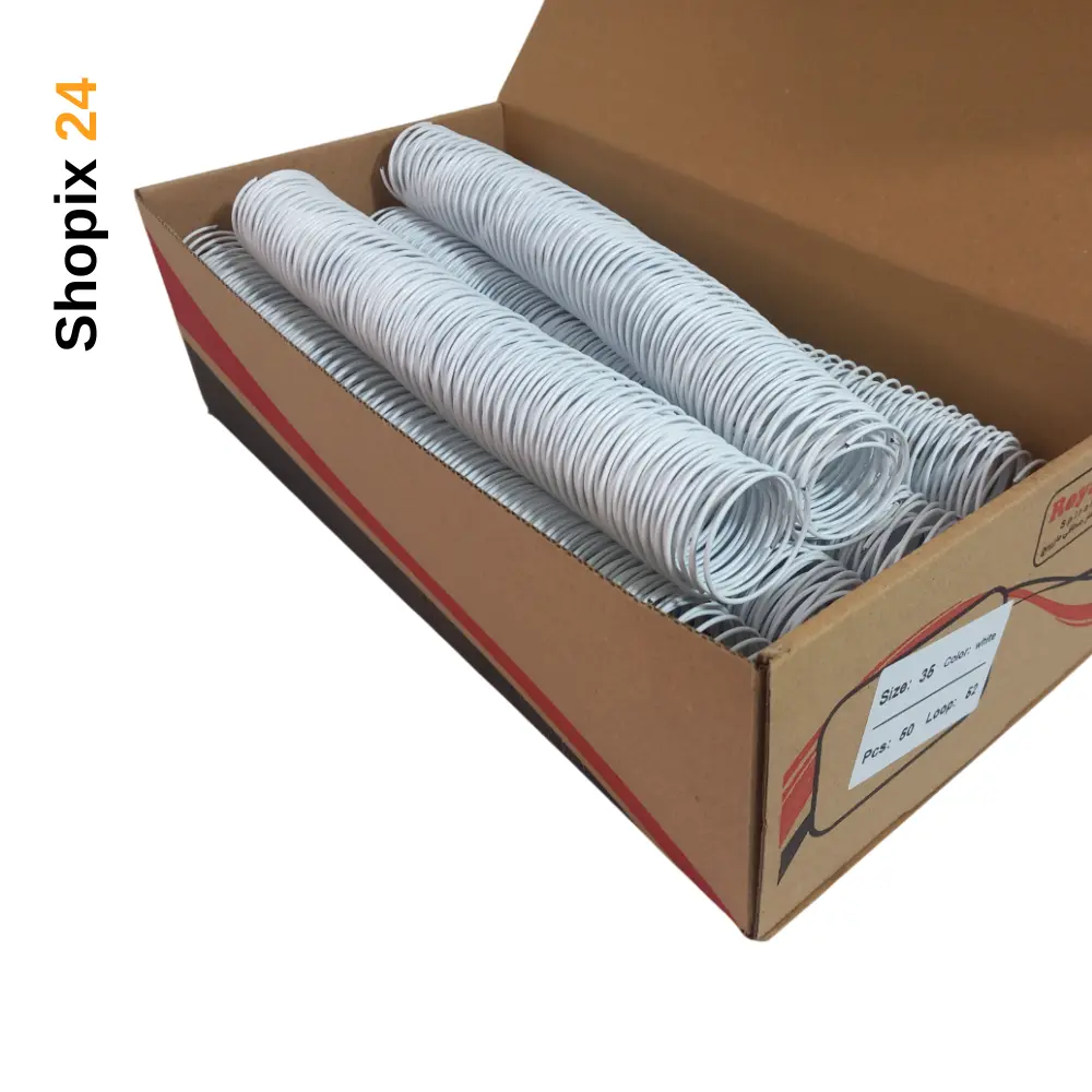 فنر صحافی روکش دار سفید سایز 35