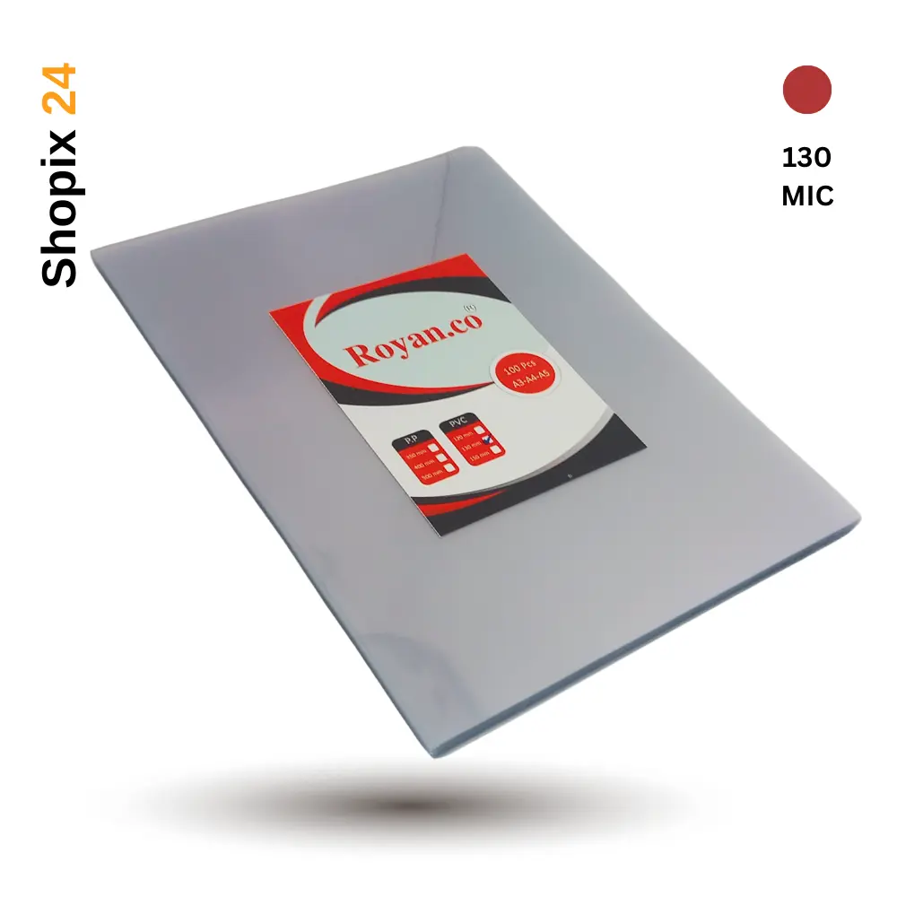 طلق A3 صحافی PVC بسته 100 عددی 130 میکرون