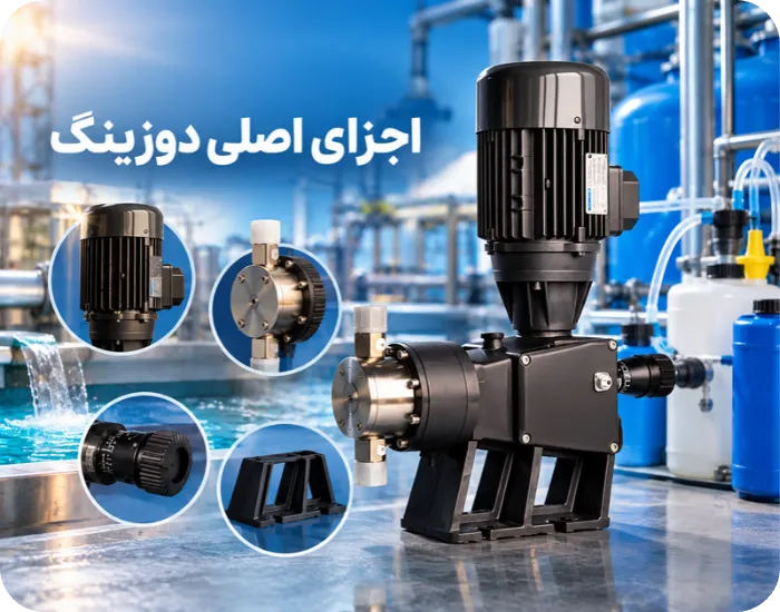اجزای اصلی دوزینگ پمپ کدامند و چه وظیفه ای دارند